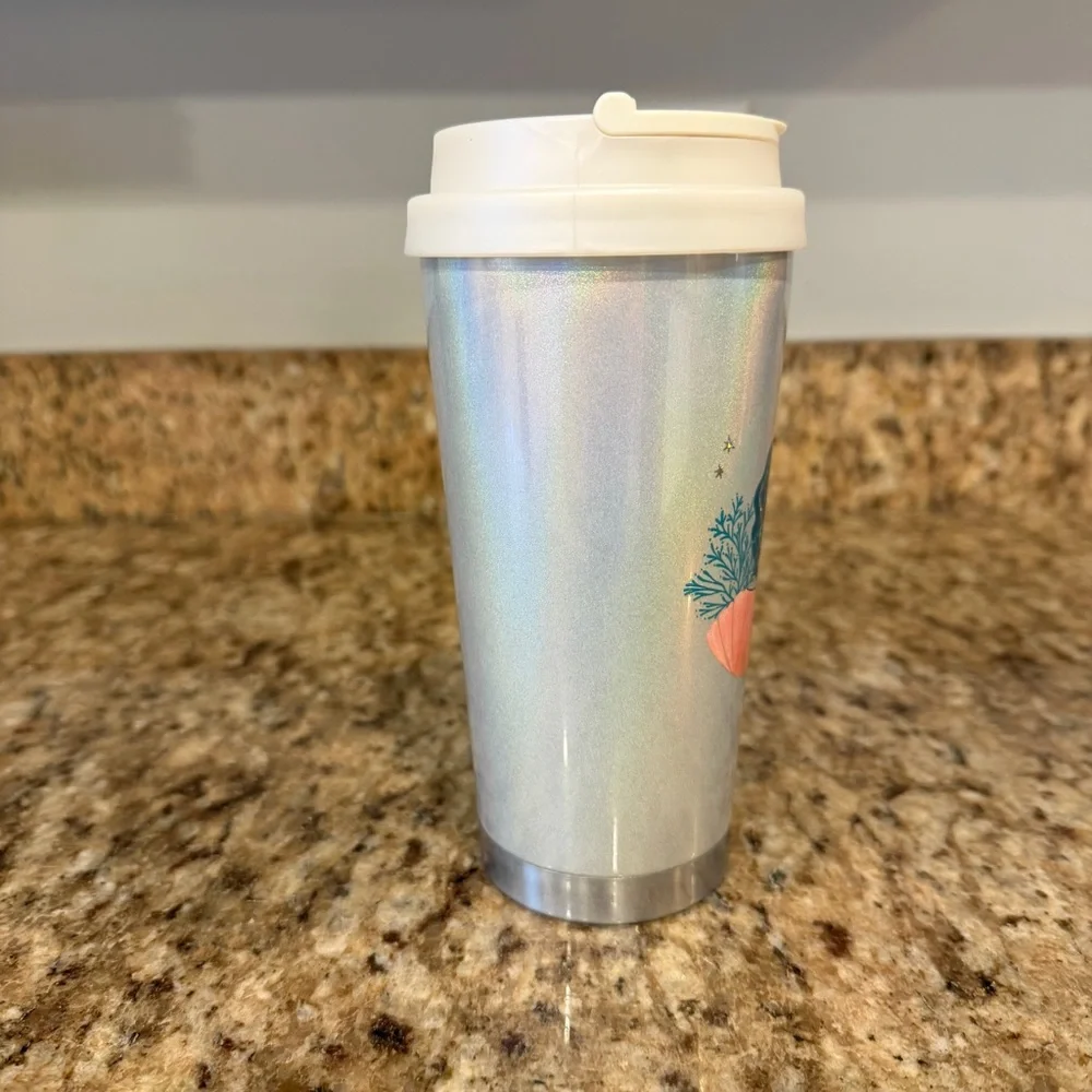 NWT Starbucks Japan Hologram Siren Mermaid Anniversary Steel To Go Cup Tumbler